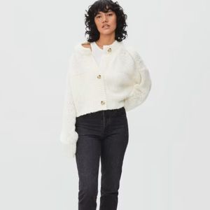 The Lofty Knit cardigan XS in Snow - Everlane